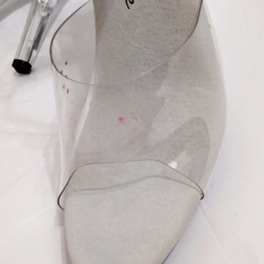 Ellie Shoes Clear Platform Sandals US 9 Open Toe 5.5